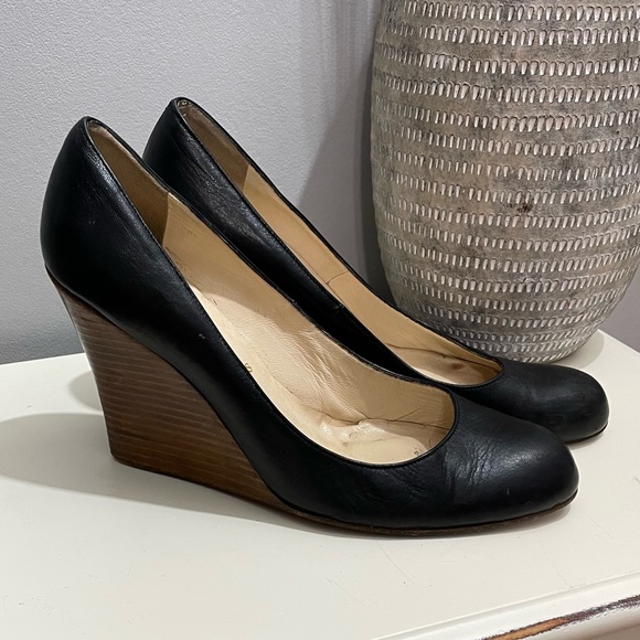 Christian Louboutin Wedge Black Shoes - Picture 11 of 14